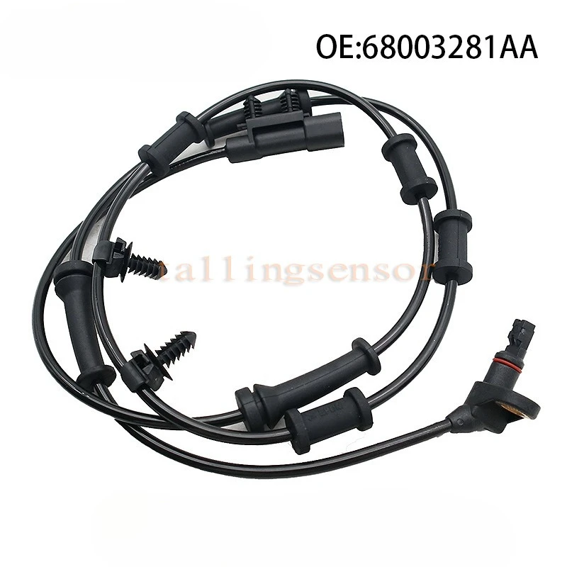 

4PC 68003281AB 52125003AB Front Rear Left Right ABS wheel speed sensor for Jeep Wrangler 68003281AB*2+52125003AB*2 1 set