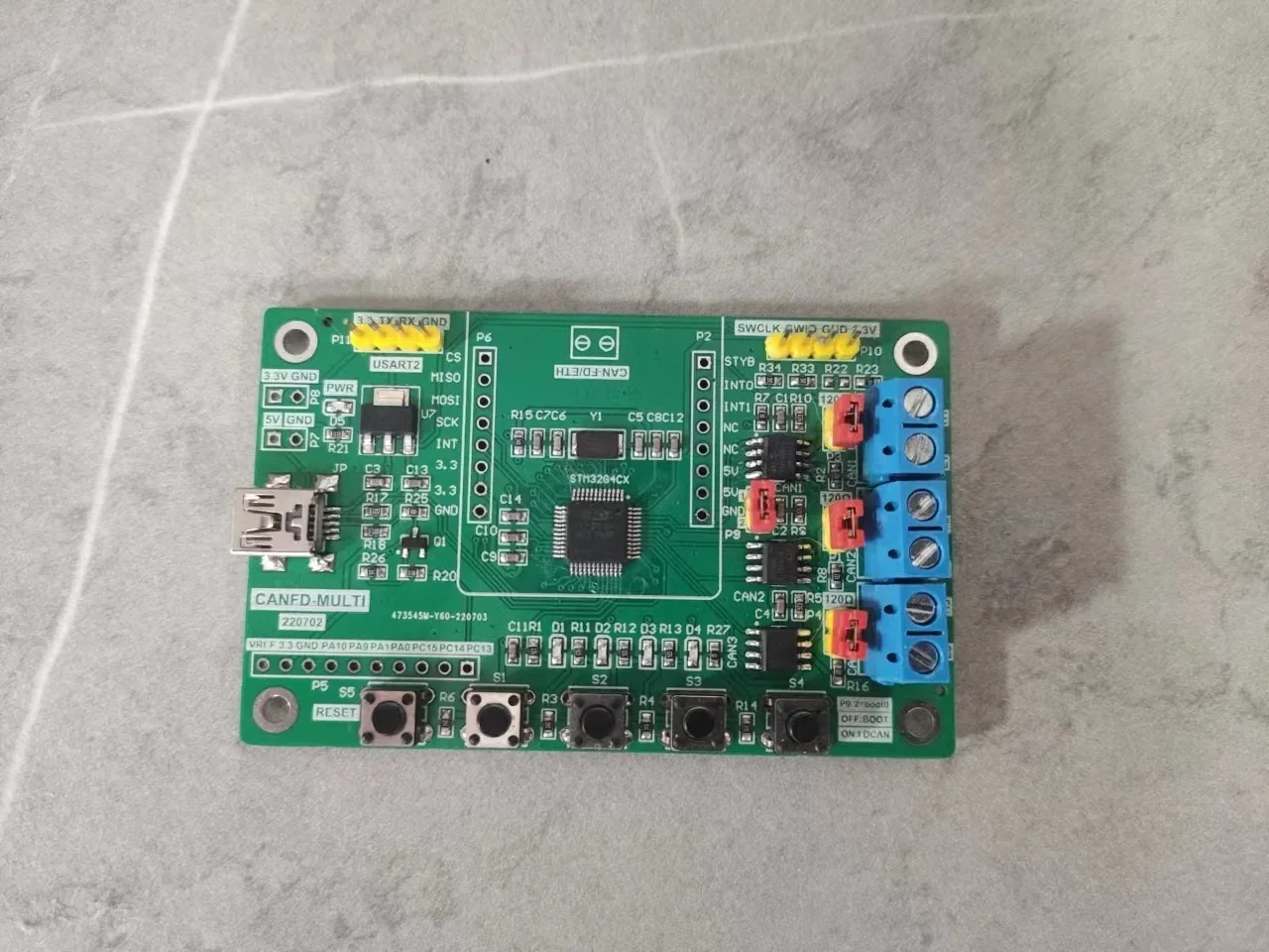 3-channel Expansion 4-channel STM32G474CANFD Development Board Ethernet USB Compatible CAN2.0 Open Source Canable