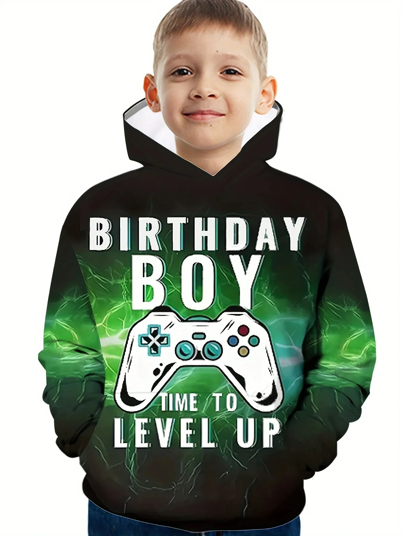 

Autumn Tops 3D Gamepad Print Casual Outdoor Clothes Children's Clothing Children Hoodies Long Sleeve Kids Clothes Boys Stylish