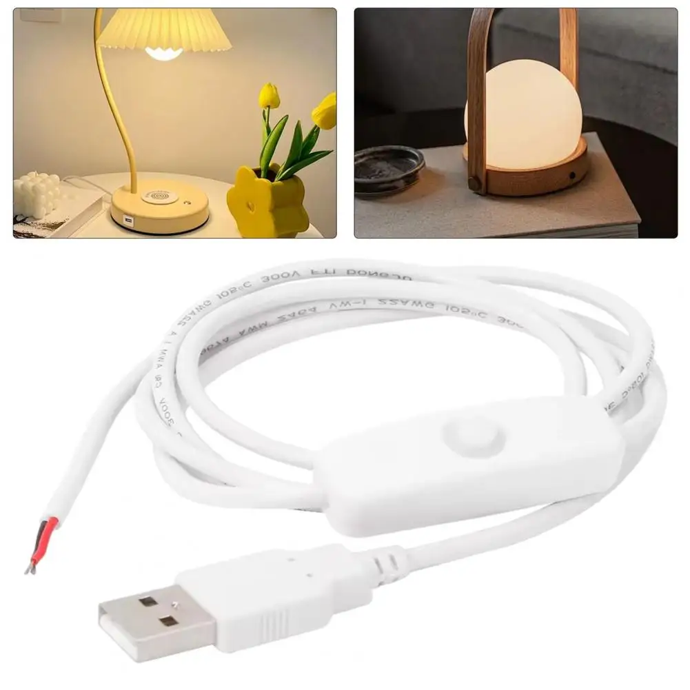 Usb Power Cord with Switch Diy Usb Extension Cord Usb Power Cable with On/off Switch for Led Strips Electronics 1m for Devices