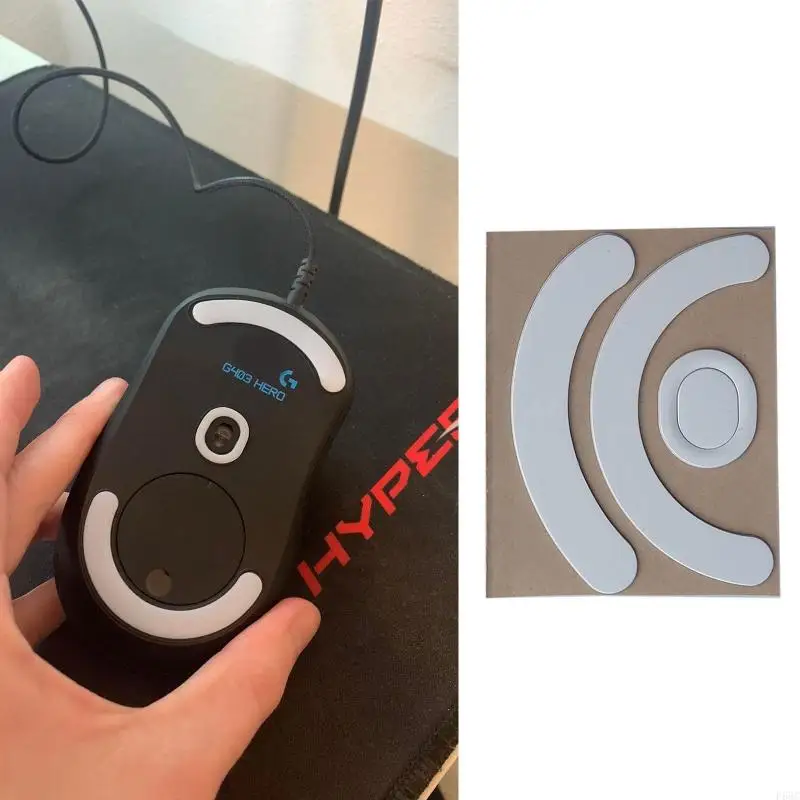 F68C 1 Pack Gaming Mouse Feet Clates Gildes для G403 G603 G703 мыши мыши белые пакеты изогнутый край