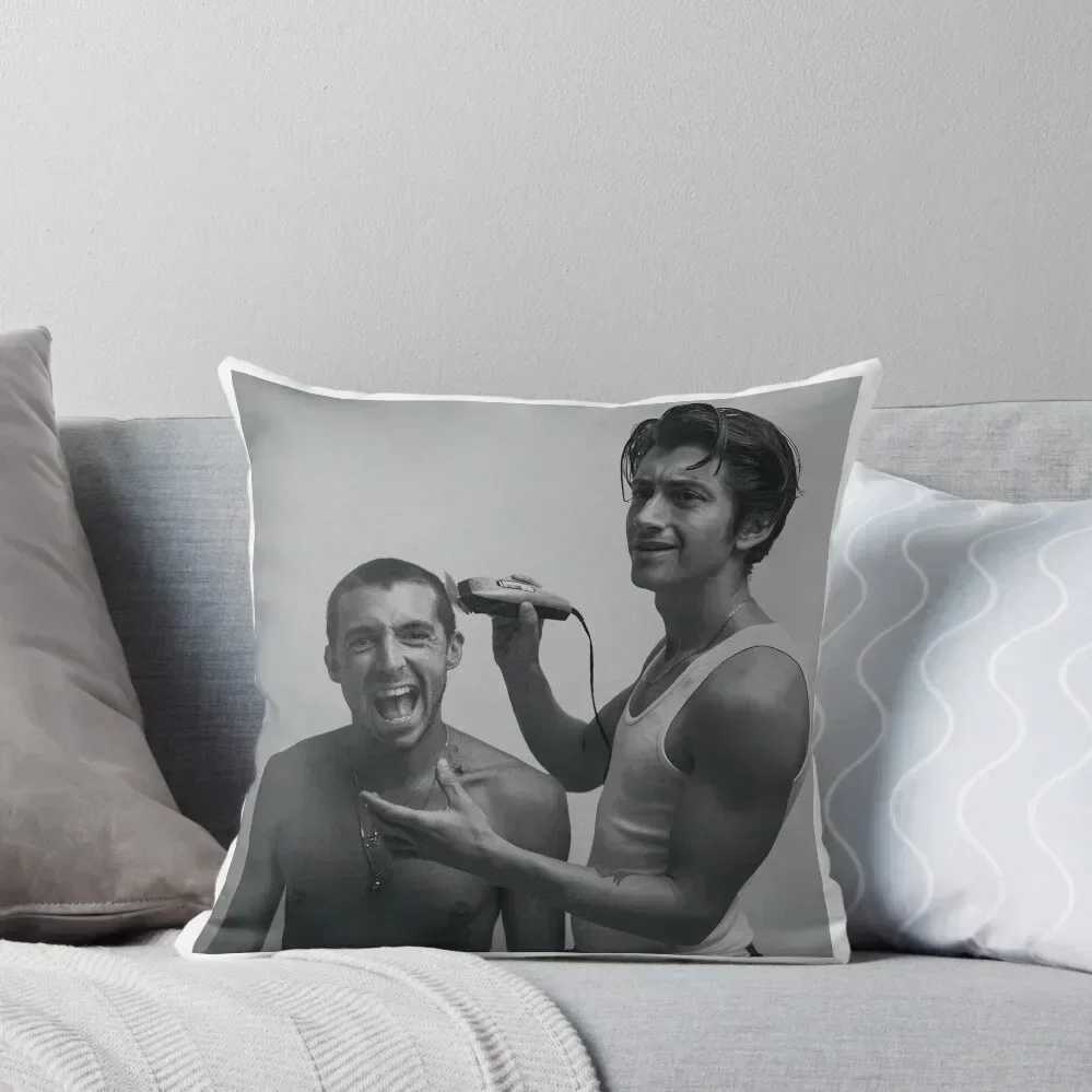 

Alex Turner and Miles Kane Throw Pillow Plaid Sofa Marble Cushion Cover Cusions Cover Sofa Covers For Living Room pillow