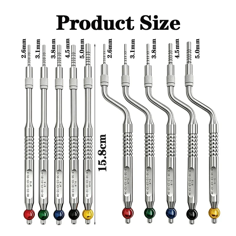 Dentistry Maxillary Sinus Elevator Tool Dental Implant Osteotome Instrument Concave Tips Sinus Lifting Device Bone Extruder