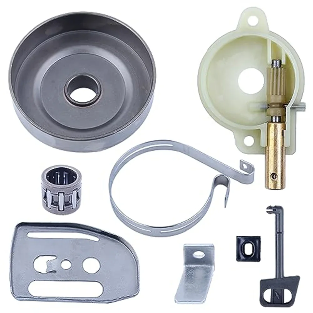 

1 Set Clutch Drum Oil Pump Brake Band Bar Plate Choke Rod Kit Replacement Parts For 142 141 137 Chainsaw