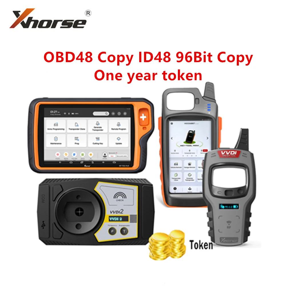 One Year 3 Tokens/Day for 48 Copy and ID48 96bit Copy for VVDI Mini Key Tool, Key Tool Max, Key Tool Max Pro, VVDI2 and Key Tool