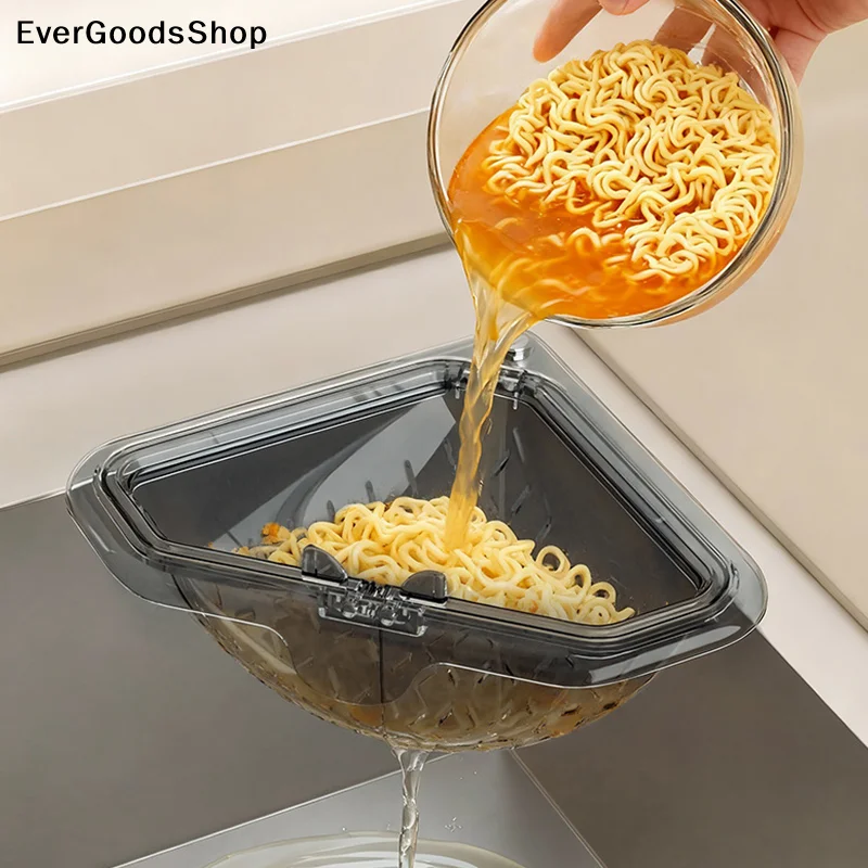 New Separate Anti-leak Sink Drain Basket Filter Quickly Detachable Openable Bottom Cover Kitchen Sink Filter Strainer Magnetic