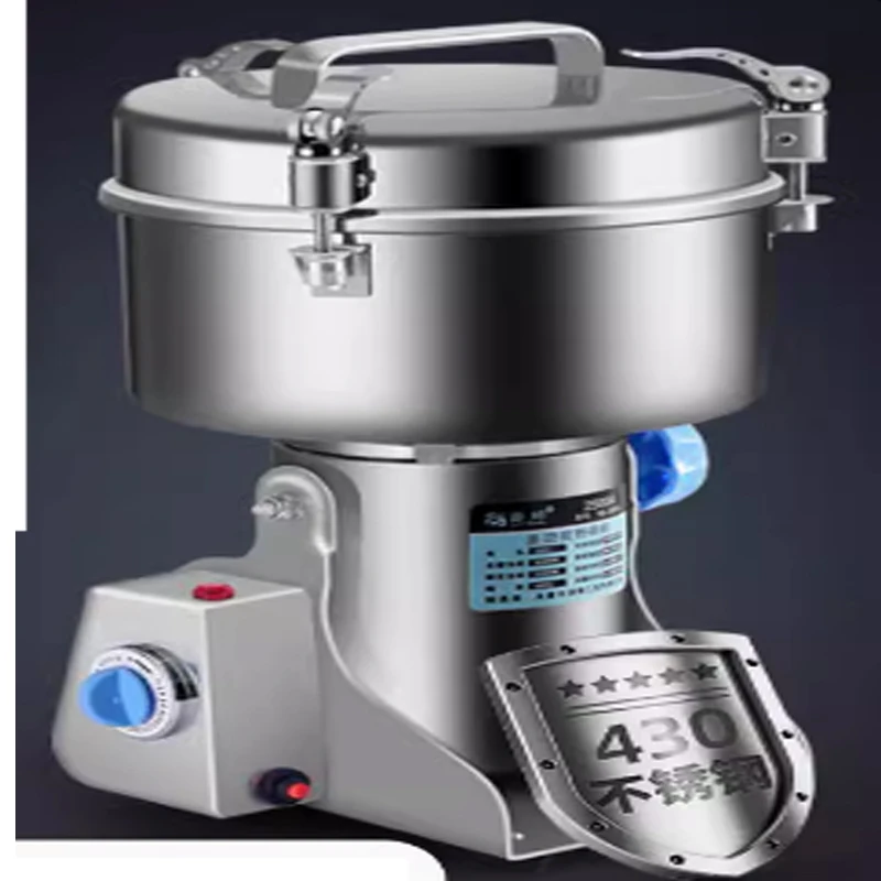 2500G Grinder Large-scale Crusher Hould Steel Mill Commercial Powder Machine Ultra-fine Grinding Machine Stainless Mill