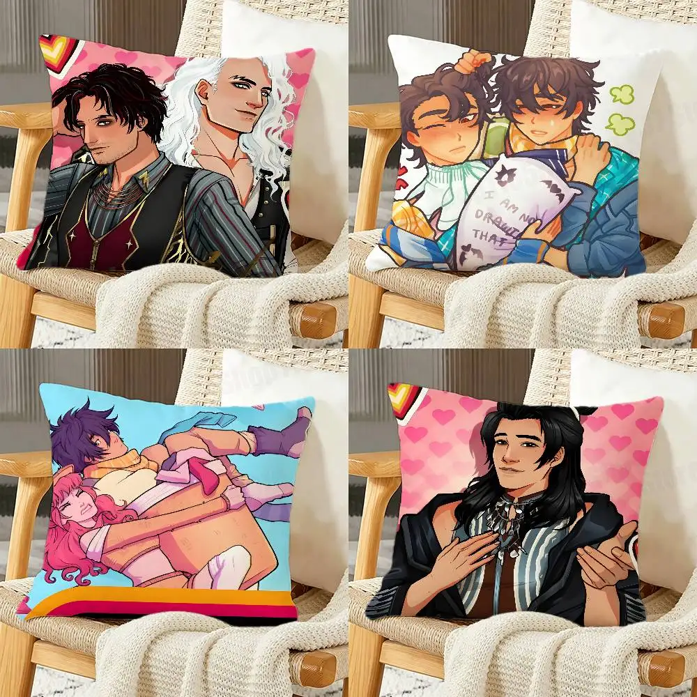 Funda de almohada con estampado de dibujos animados de Mac Daisuke Cam Eddie Mateo Betty Skips Dirk, funda de almohada personalizada para decoración del hogar y sofá