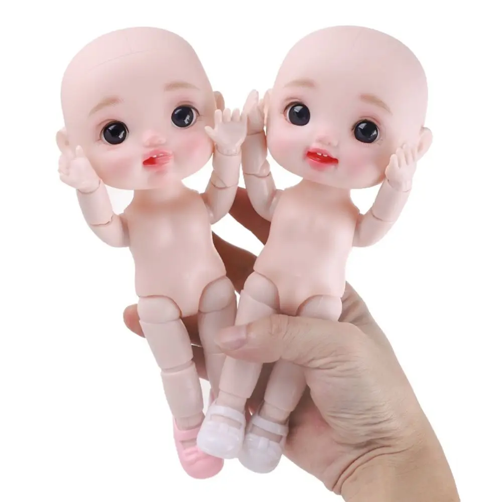 

BJD Beautiful 1/6 BJD Movable Joint Doll Body Toys Kawaii Nude 21 Ball Jointed Doll DIY 3D Big Head Doll with Hair Girl