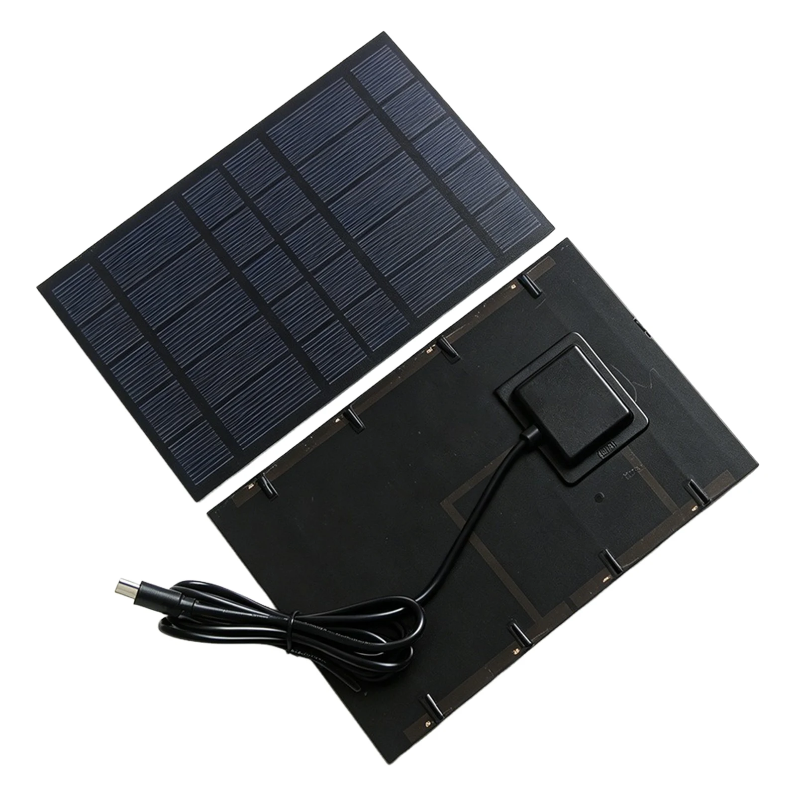 2.5W 5V Portable Solar Charger Type C Output Solar Panel Power Backup Solar Charging Panel for Camping Hiking Outdoor Adventures