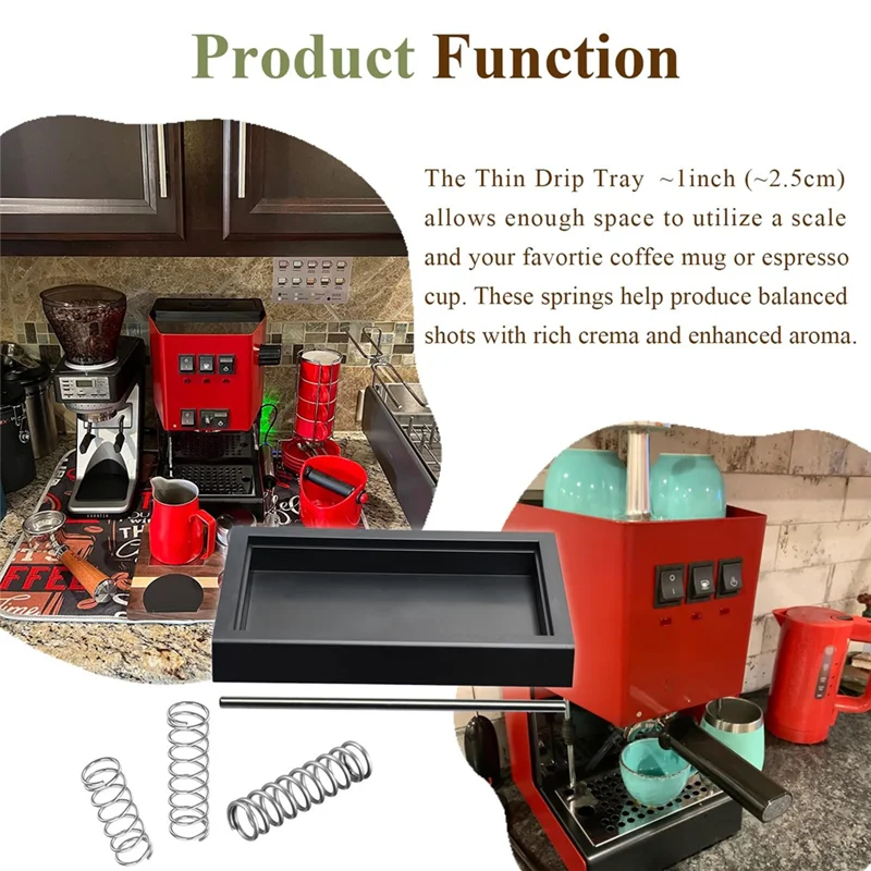 BBNV-plateau d'égouttage mince à profil bas et Kit OPV 6 Bar 9 Bar 12 Bar, pour pièces de Machine à café expresso traditionnelle Gaggia Classic Pro