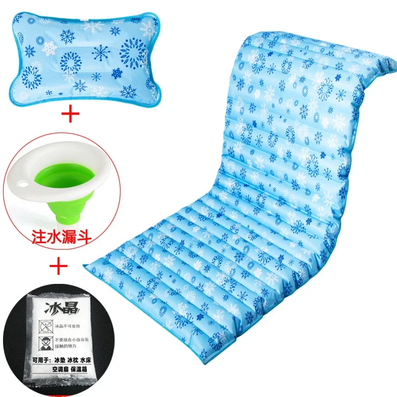 Portable Summer Cooling Water Filled Ice Pad Sofa Cushion Kids Nap Cold Mat Cool Sleeping Bed for Home Office Hot Weather Use view 3