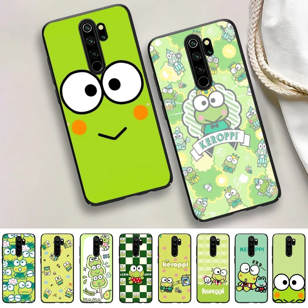 Cartoon K-Keroppi Green Frog Phone Case For Redmi 5 6 7 8 9 10 Plus Pro 6 7 8 9 A GO K20 K30 K40 Pro Plus F3 Fundas