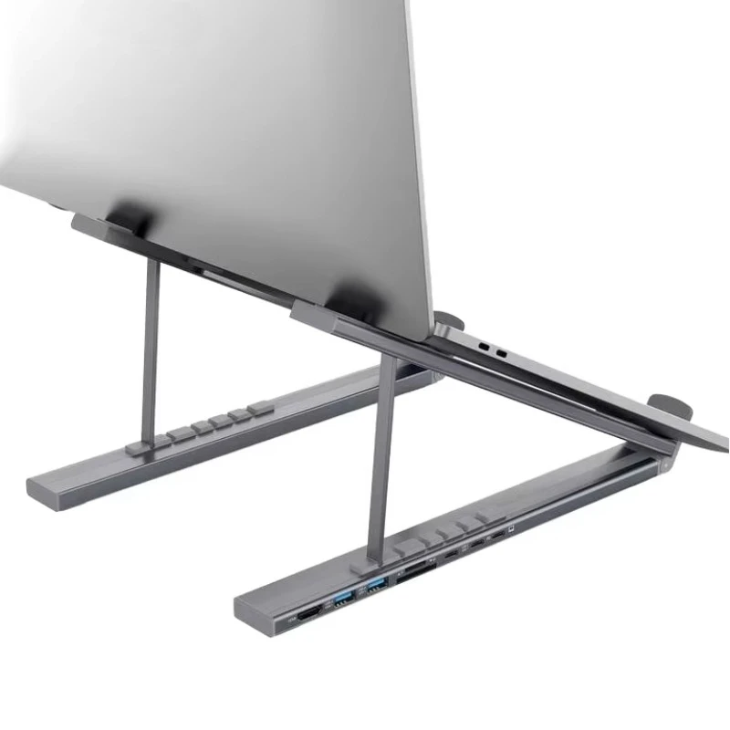 

Universal aluminum foldable portable adjustable desktop bracket height adjustable,suitable for laptop C-type interface inventory