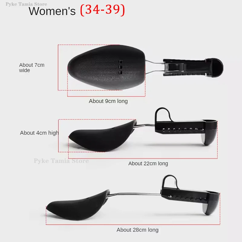 1 Pair Plastic Shoe Tree Shaper Shapes Stretcher Adjustable Length Shoe Brace for Women Men Leather Shoes Sneaker Boot Holder