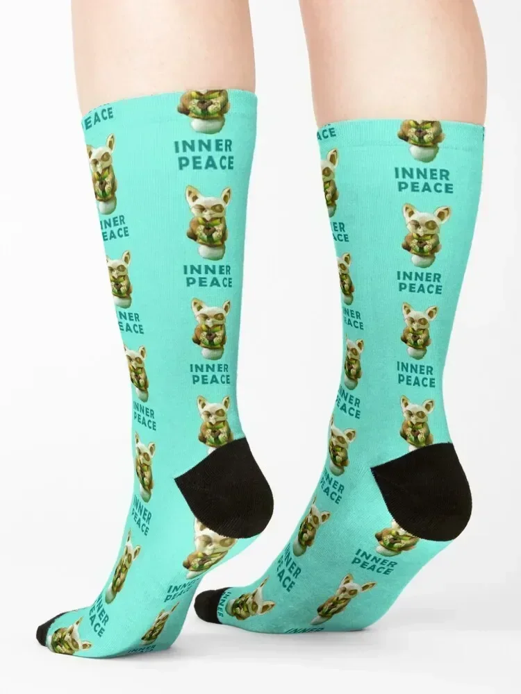 Master Shifu kunfu panda Inner peace graphics print Socks Novelties happy football hockey Designer Man Socks Women's