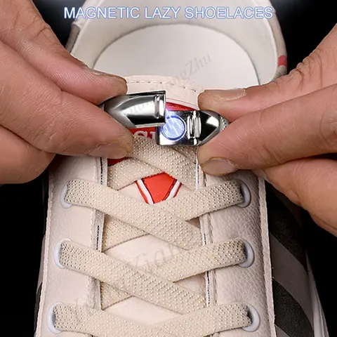 Magnetic No-tie Shoe Laces 1 Second Lock YuanXiangZhu