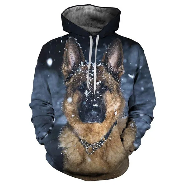 

Unisex Funny Dog 3D Printed Cute Hoodie German Shepherd Hoodie Tops