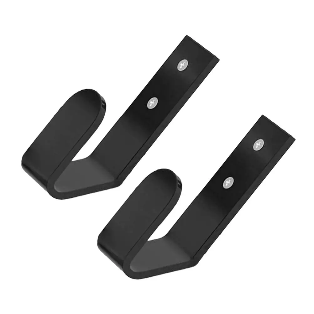 

2 Pcs Key Keyboard Wall Mount Shelves Support Black Acrylic for Heavy Duty Hooks