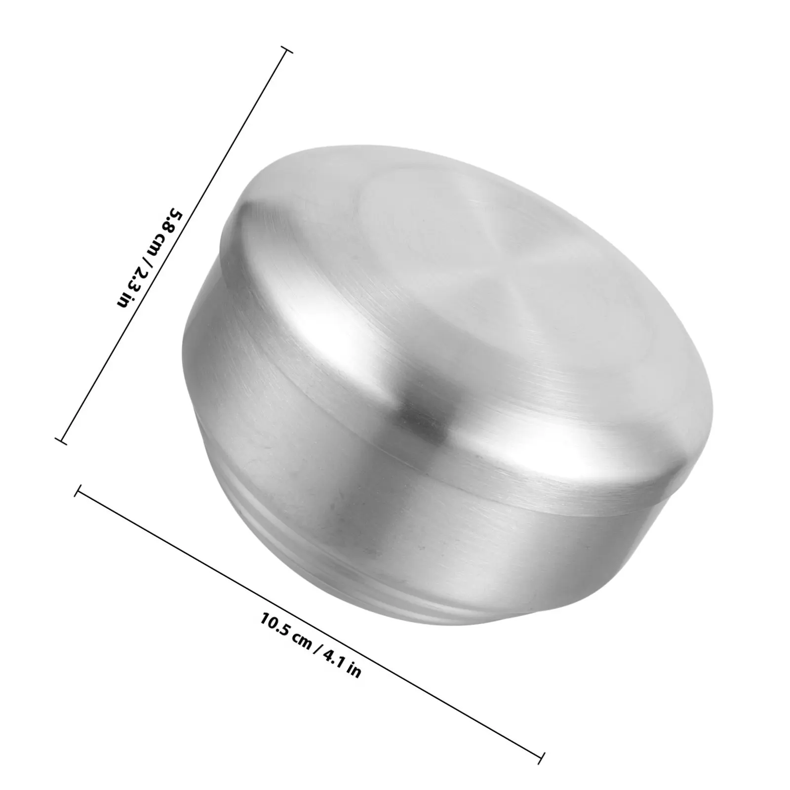 Heat Resistant Stainless Steel Bowl Korean Soup Bowl with Lid for Rice Edible Bird's Nest Stainless Steel Bowls with Lids