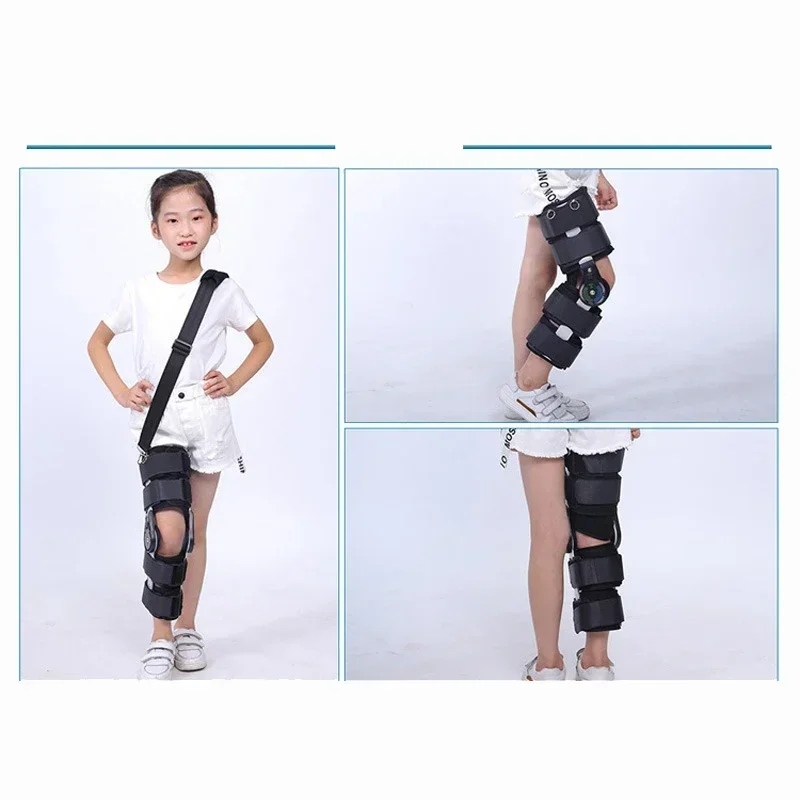 Children\'s Adjustable Knee Fixation Brace Bracket Orthosis Lower Extremity Knee Ligament Injury Protector