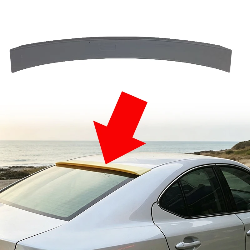 Rear Window Roof Spoiler Top Wing For 2006‑2012 Lexus IS ABS Exterior Body Kit Modification Car Rear Roof Spoiler Accessories