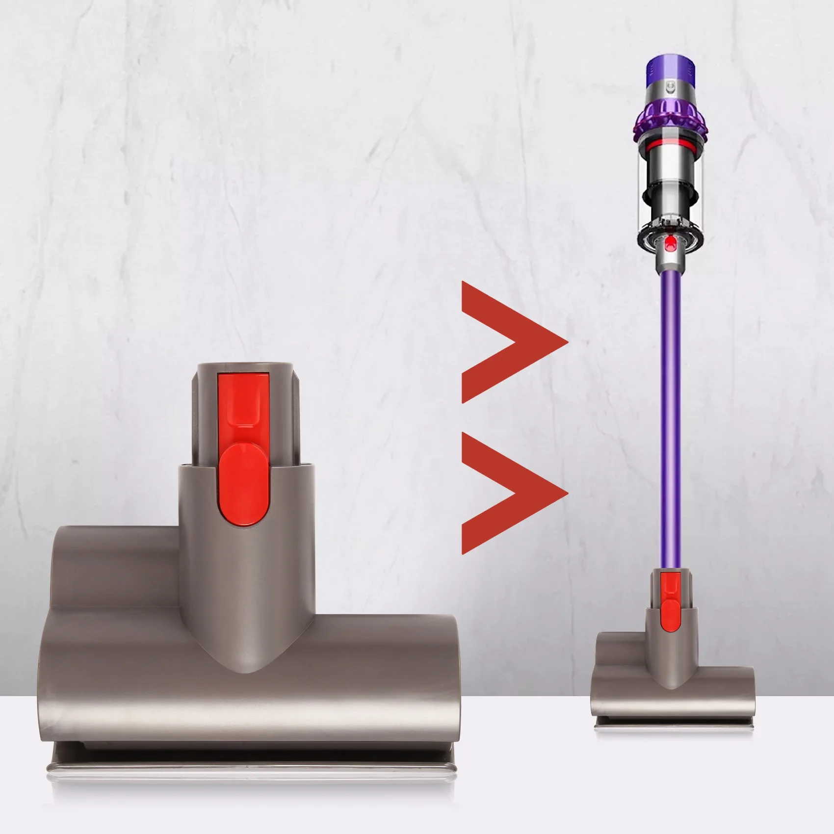 หัวเครื่องกำจัดสิวเสี้ยน Dyson ไรฝุ่นสำหรับ V10 V8 V7 V11ลูกกลิ้งแปรงหัวดูดคุณภาพสูง