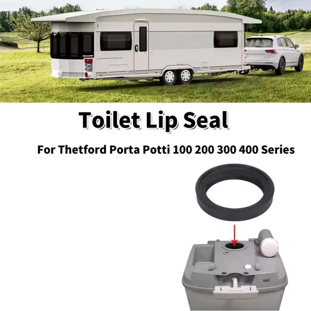 

1PC For Thetford Porta Potti Portable Toilet Lip Seal-07101 For 100/200/300/400 Series Caravana Camper Accessories Black