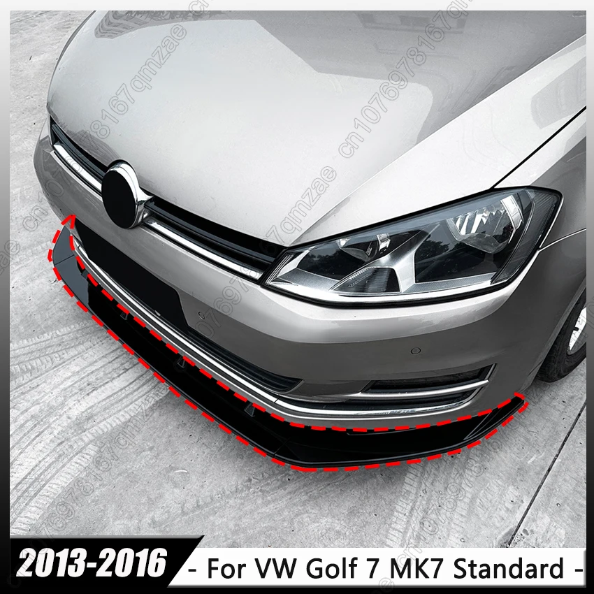 

3pcs Front Bumper Splitter Lip Spoiler Diffuser Protector Guard Cover Trim For Volkswagen Golf 7 Golf MK7 Standard 2013-2016