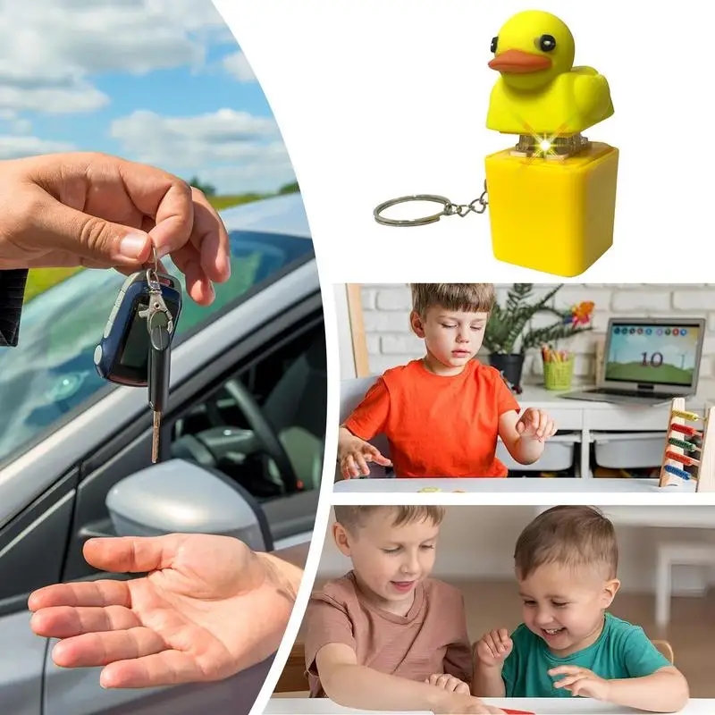 Quacky Duck Key Chain สําหรับคีย์บอร์ดเสียงความเครียด Reliever Keycaps ที่ Quack Key Board Clicker ปุ่ม Sensory ของเล่น