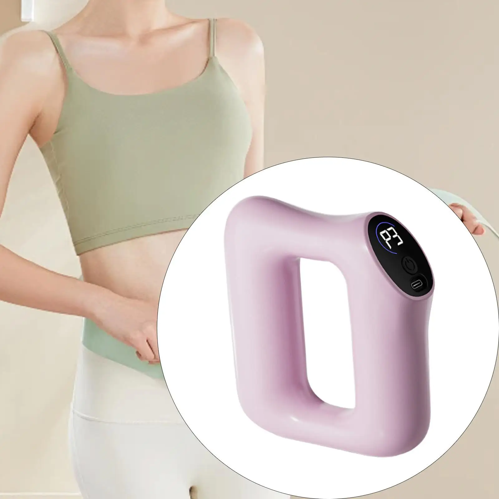 Electric Massager Vibration Massage Stick Pocket Size Ergonomic Grip for Back Neck Shoulder Hip Arm Belly and Waist