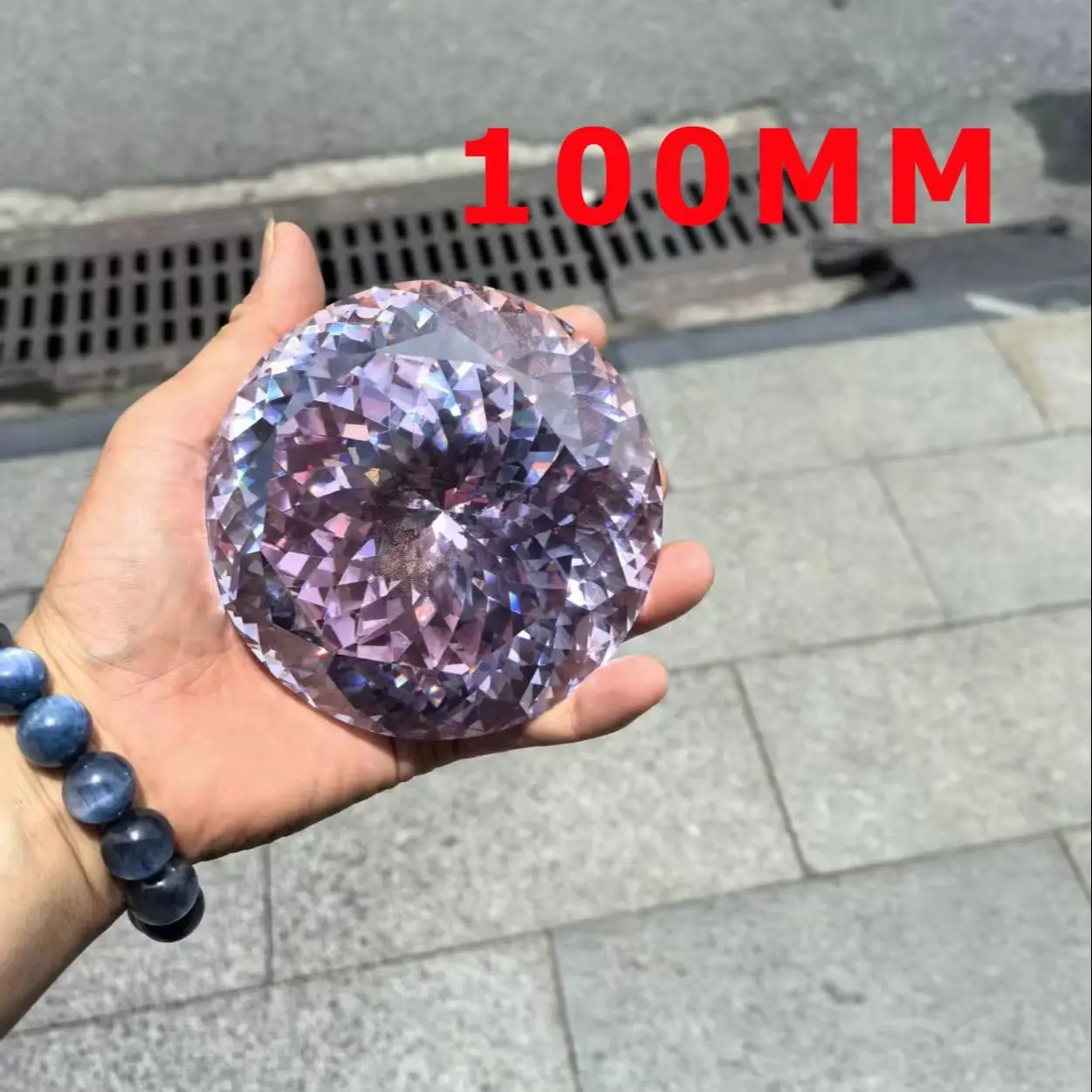 Big Size 50~100mm Clear Cubic Zirconia Large Diamond Simulant Brilliant Cut Loose Gemstones Unique Crystal CZ 50MM-100MM 1PCS
