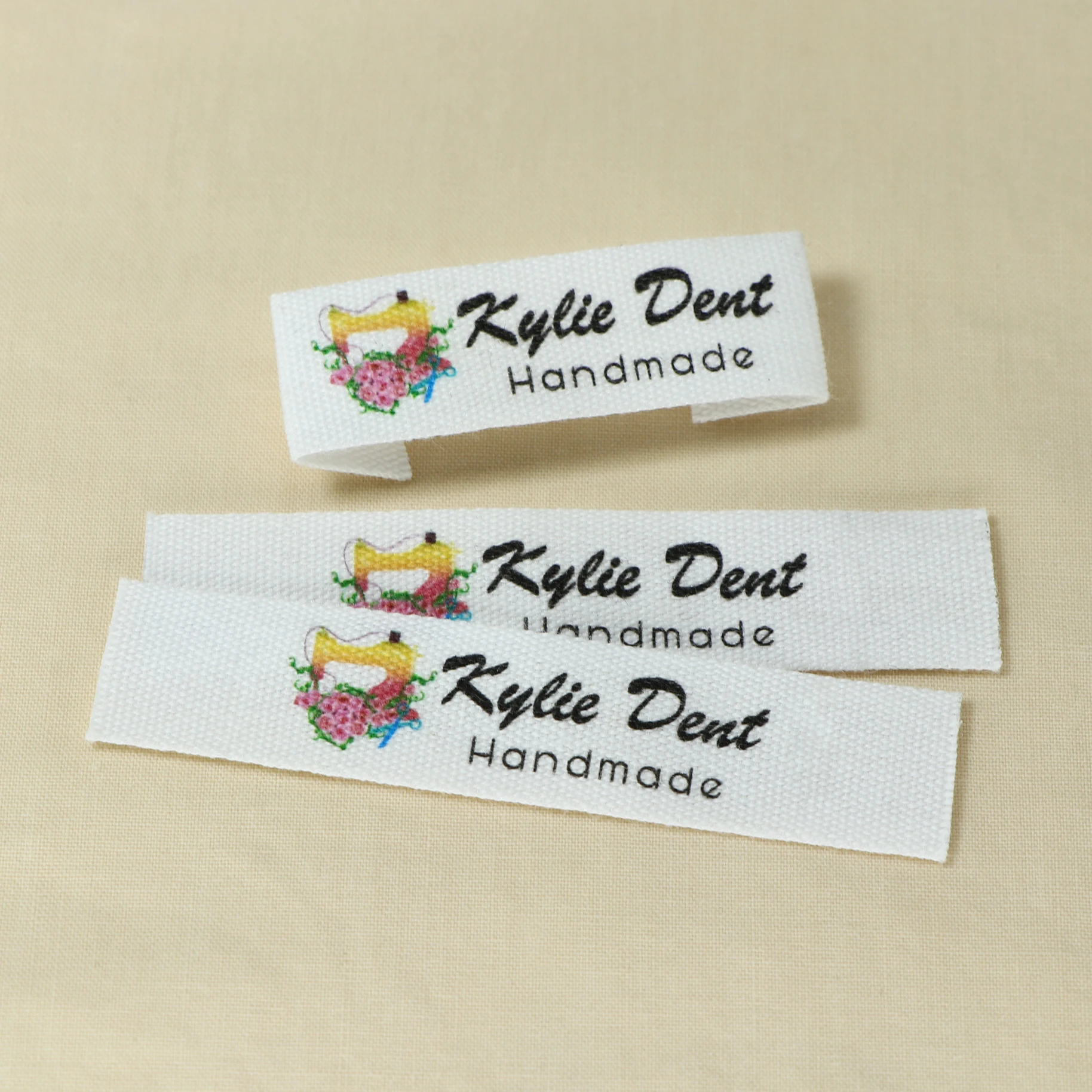 Custom sewing labels, Cotton ribbon labels, Clothing Labels (FR001)