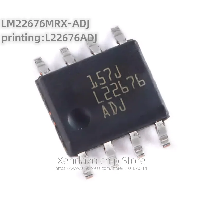 10pcs/lot LM22676MRX-ADJ/NOPB printing L22676ADJ L22676 SOP-8 package Original genuine Voltage regulator chip