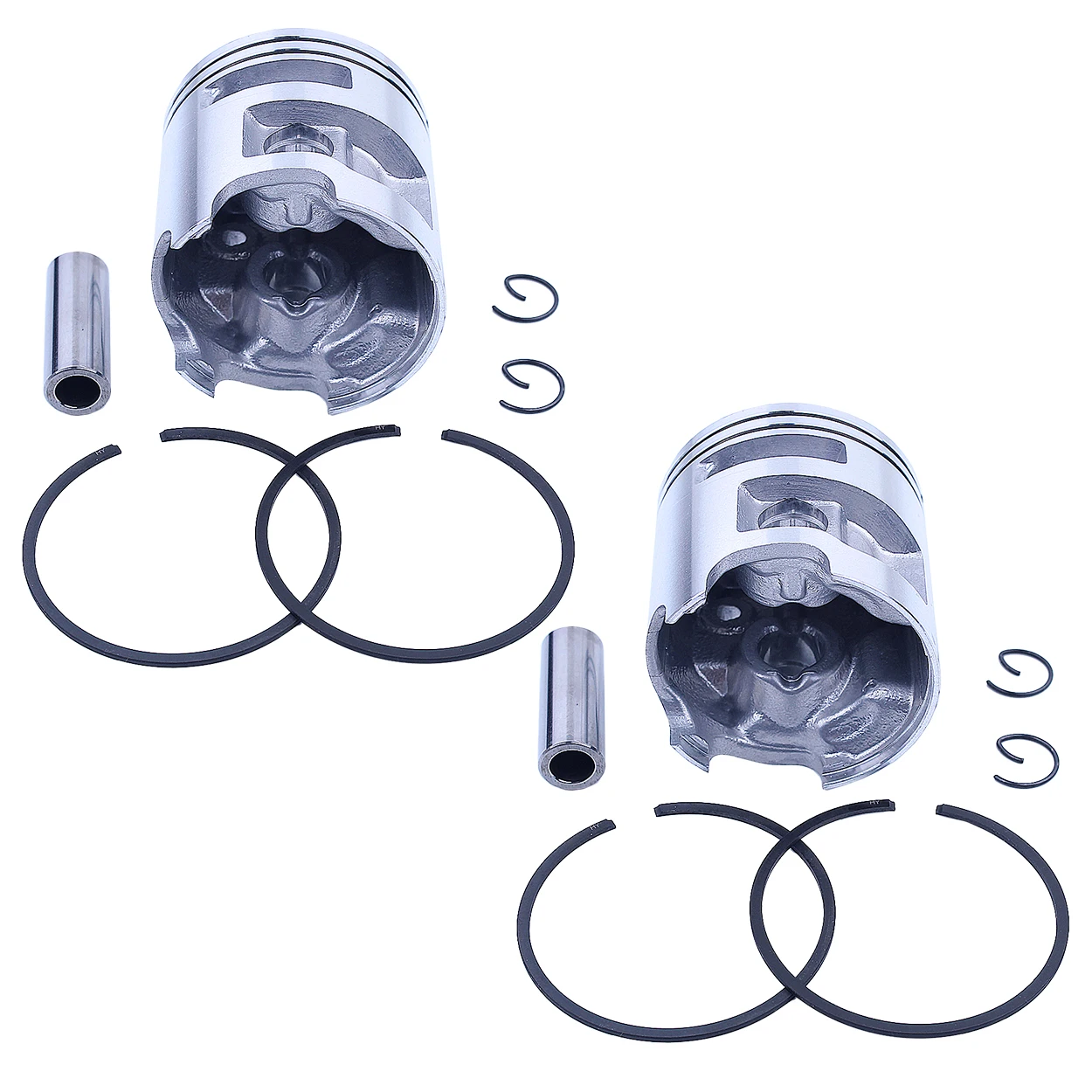 2Pcs 51mm Piston Ring Pin Kit For Husqvarna 575 575XP Chainsaw Replace 537 25