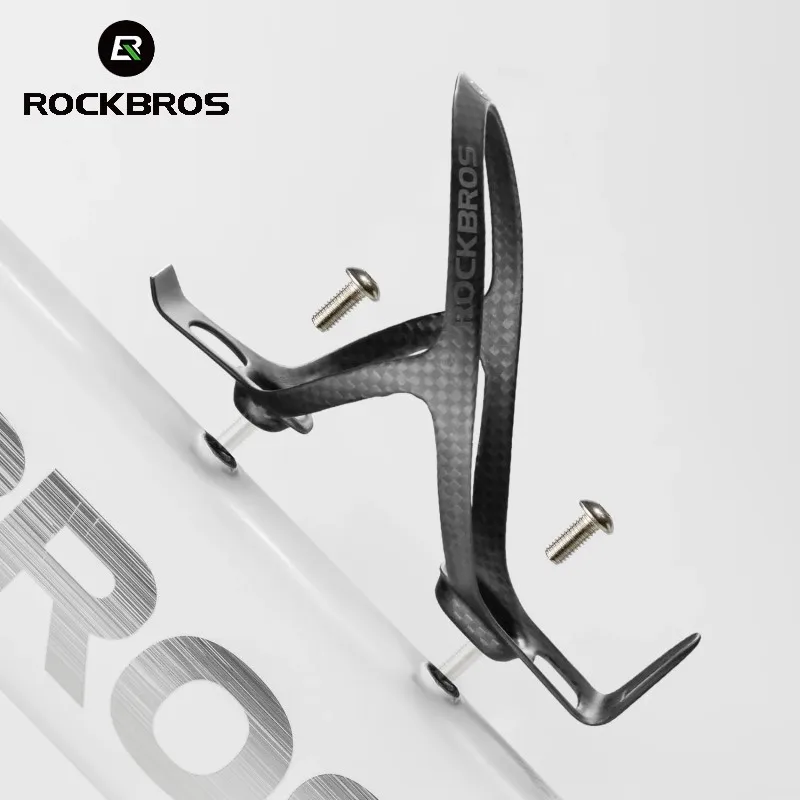 ROCKBROS Ultralight Carbon Bicycle Water Bottle Cage Wrap-around Kettle Holder for MTB Road Folding Bike Cycling Accessories
