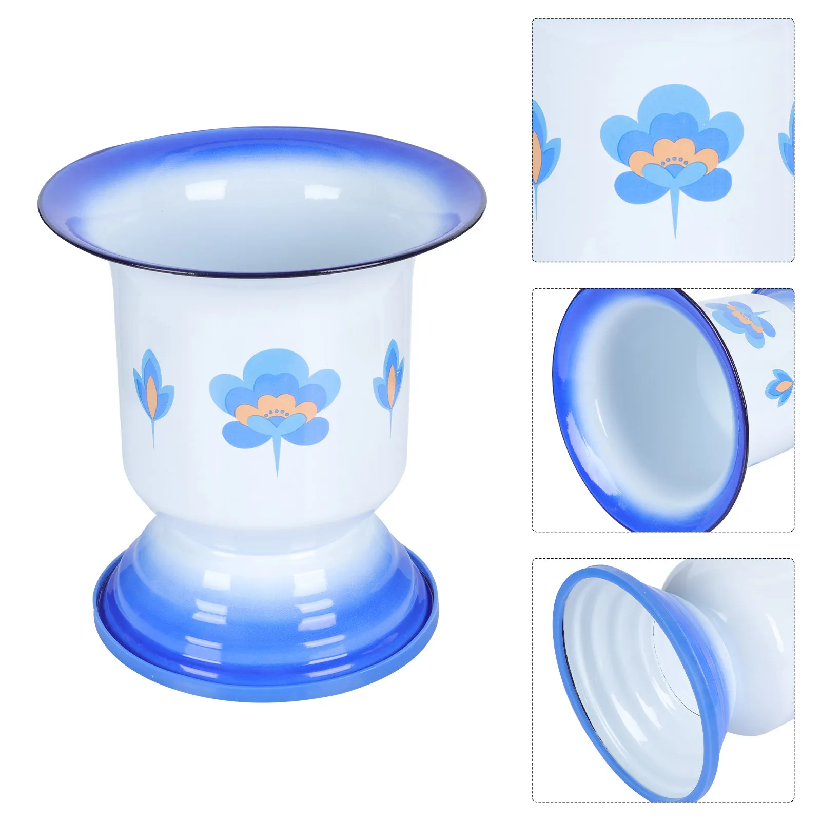 エナメルポット-吐き出し器-子供用トイレ-家庭用カップ-ベッドサイド-寝室-寝たきり患者用