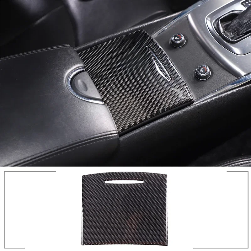 

For 2007-2013 Infiniti G25 G35 G37 soft carbon fiber car central water cup cover sticker car interior protection accessories