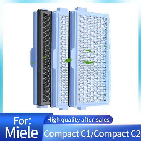 SF-HA 50 HEPA Filters Compatible with Miele Compact C1 & C2, Complete C2 & C3, S8340 S4 S5 S6 S8 S8000 Series Vacuum Cleaners