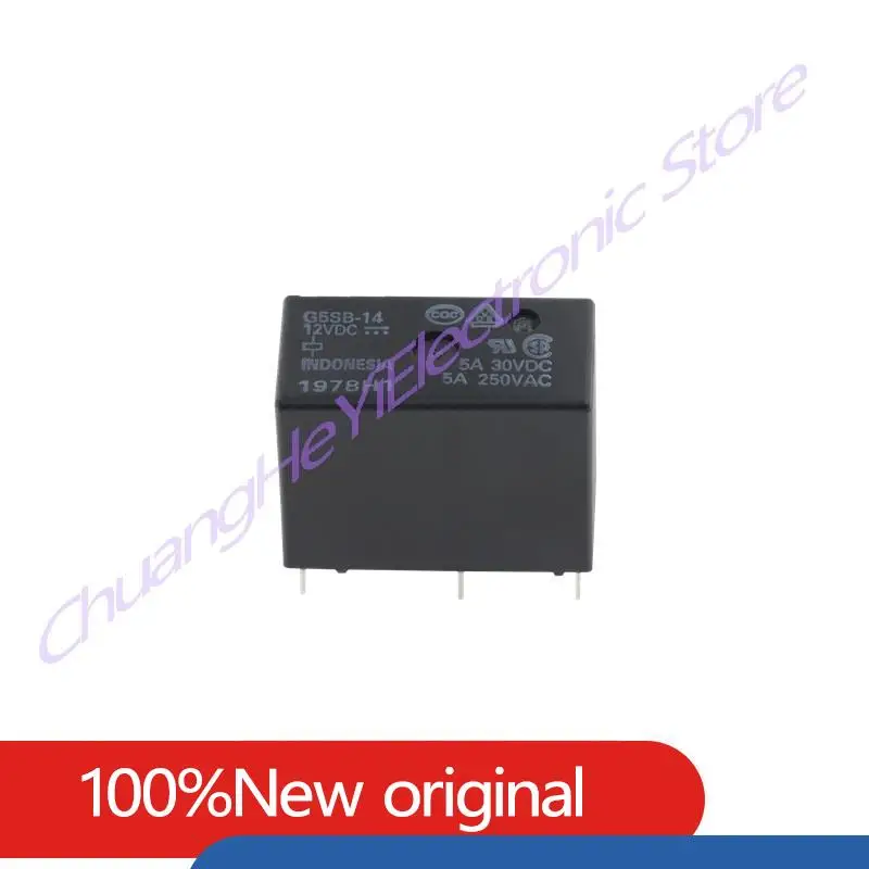 G5SB-14-12VDC G5SB-14-5VDC G5SB-14-24VDC Power Relay 5Pin 5A 250VAC 5VDC 12VDC 24VDC