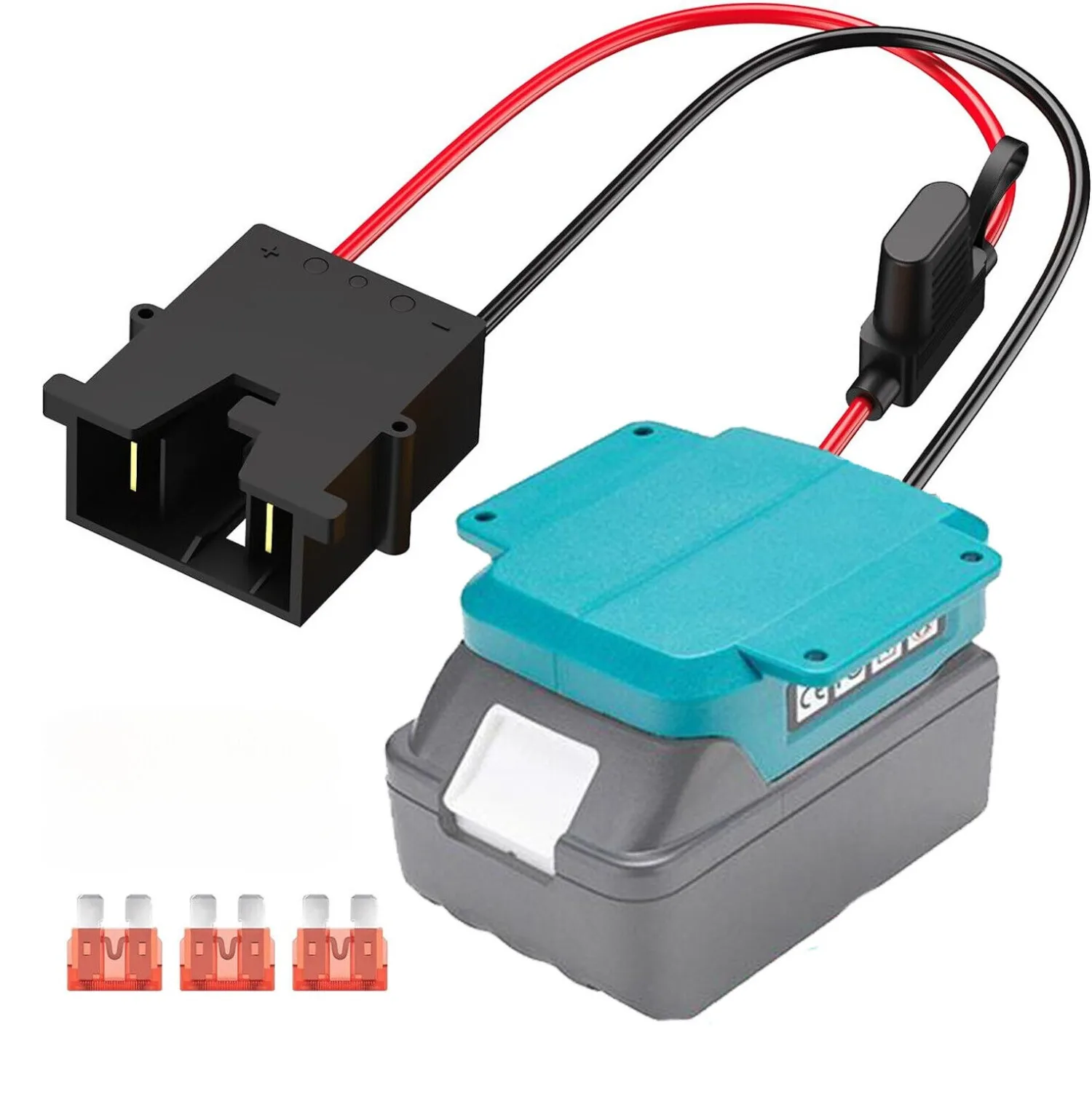 Imagem -05 - Adaptador Power Wheels para Makita 18v Li-ion Bateria com Fio Conector Compatível com Peg-perego Ride-on Car 12awg 40a Fusível