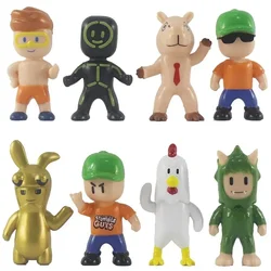 8-32pcs Stumble Fall Guys Figures Game Cartoon Model Statue Multiplayer Challenge Types Anime Collection Kids Navidad Gifts
