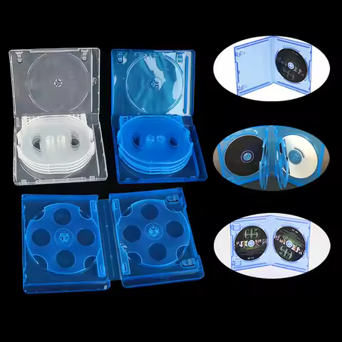 1/2/6/8/10 CD Case Storage Box Blu-ray Replacement Game Cases Protective Box For PS4 PS5 CD DVD Discs Storage Bracket Box 1PCS