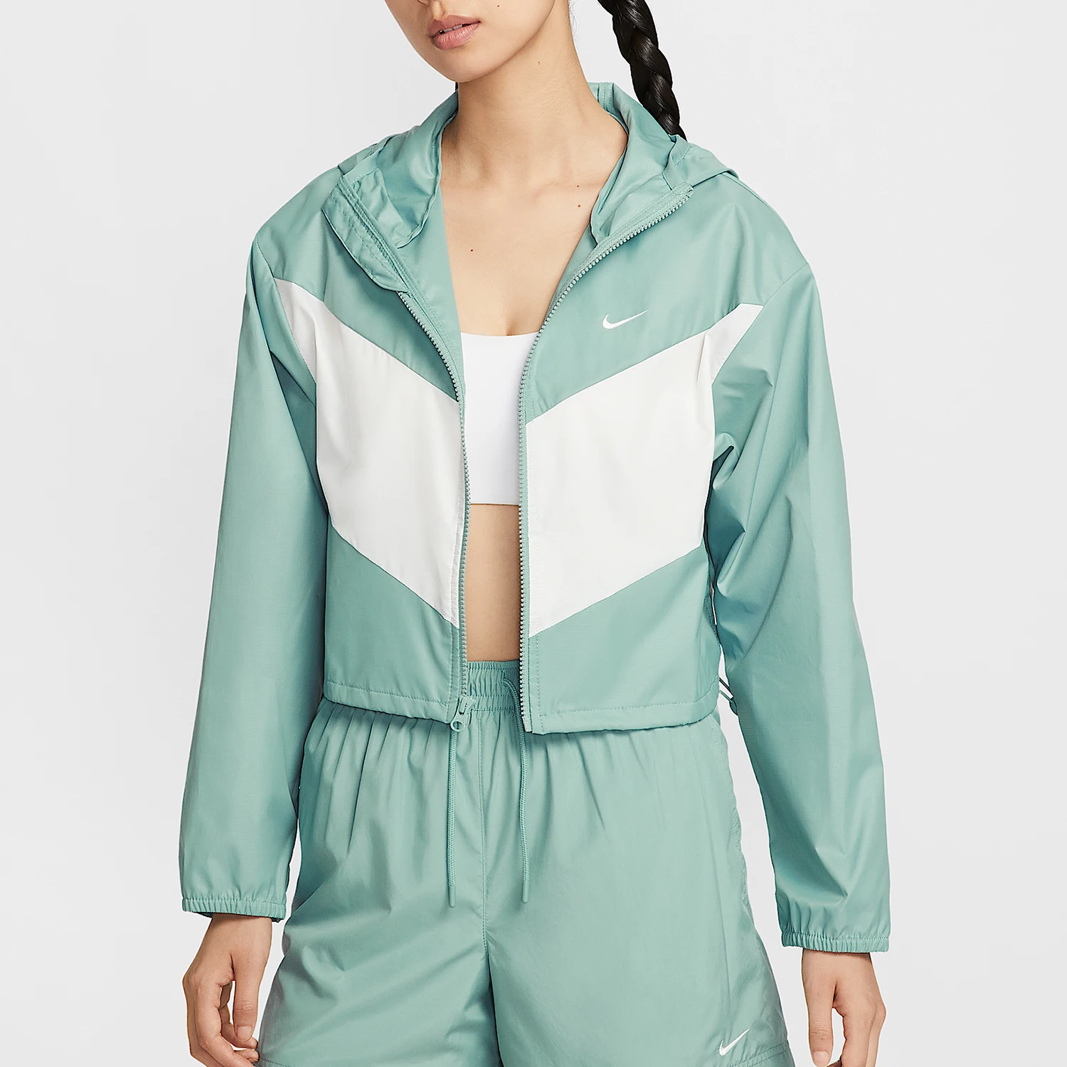 Nike genuine Sportswear women's woven patchwork loose jacket HJ1183-017