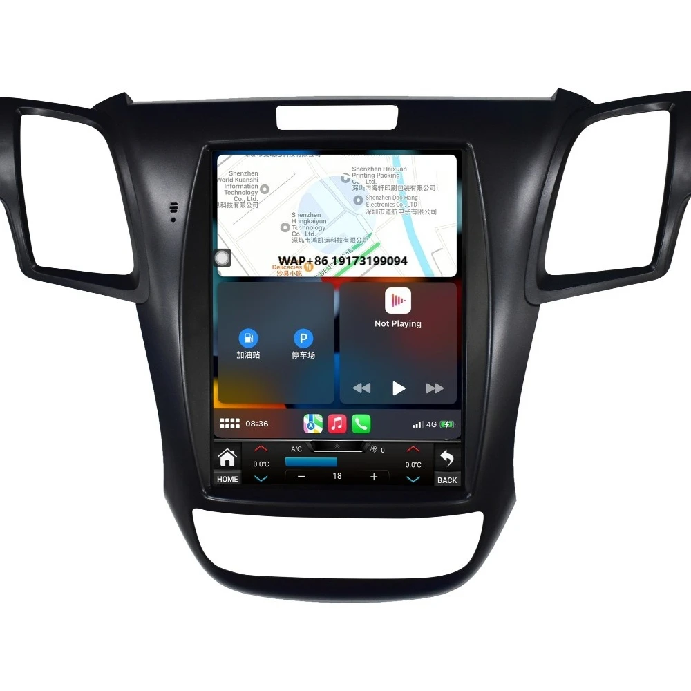 

10,4-дюймовый автомобильный DVD-плеер с Android-радио, сенсорным экраном и навигацией Carplay для RDX 2013-2015