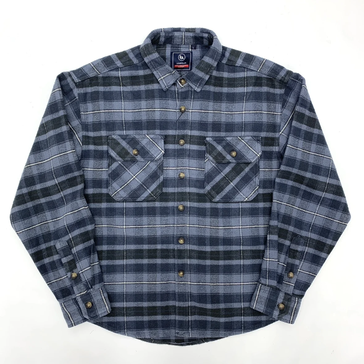 

2025 Autumn New American Heavyweight Retro Thickened Warm brushed Plaid Long-Sleeve Shirt Men's Fashion Casual Blouses Coat