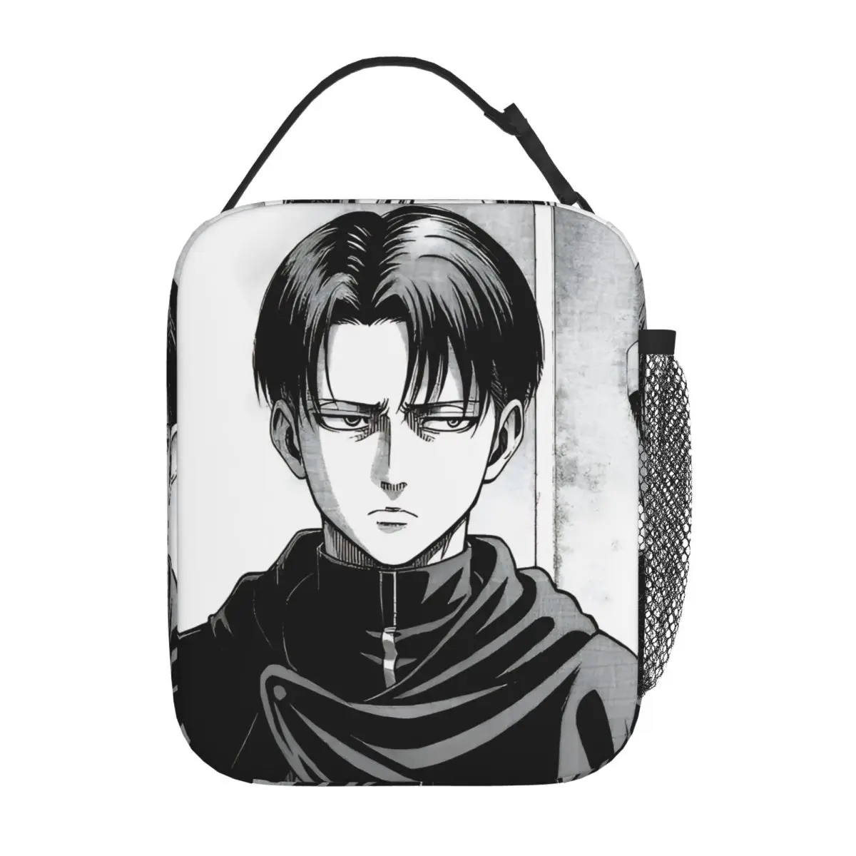 Levi Ackerman Insulated Lunch Bag High Capacity AOT Anime Lunch Container Thermal Bag Lunch Box Tote College Picnic Girl Boy