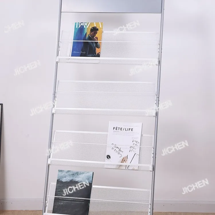

JC magazine shelf, book and newspaper shelf, single-page display rack,floor-to-ceiling newspaper , full of promotional materials