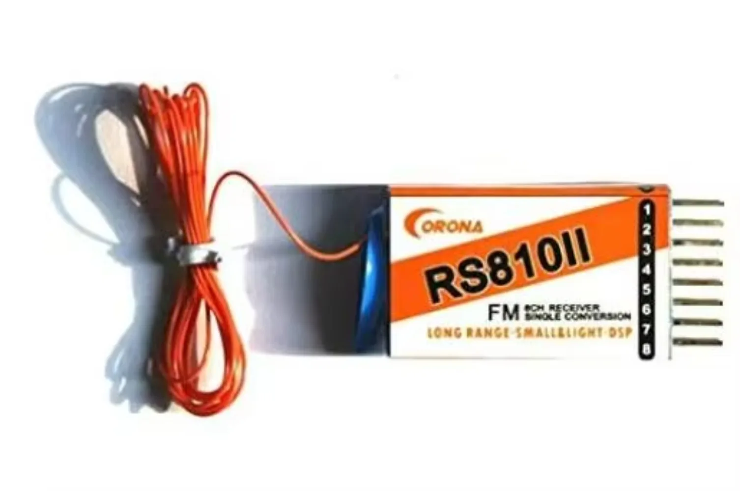 

CORONA Single Conversion RS810II 610 Receiver 8CH DSP Range 1.5km for FUTABA JR TX Plane 3D Plane Glider Training Plane