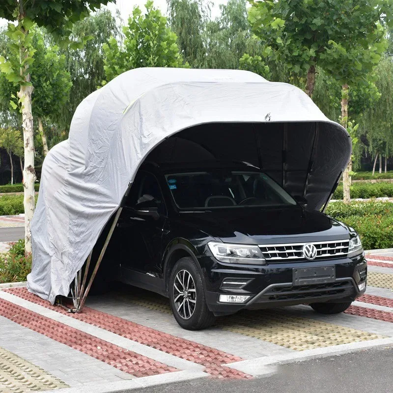 

Автомобильный дом, навес для парковки, оцинкованная автомобильная палатка, портативная ручная водонепроницаемая стальная выдвижная гаражная палатка на заказ